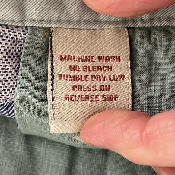 Carbon2Cobalt Mens Linen Blend Preppy Striped Shorts Size 36 Coastal Breathable - Picture 4 of 6